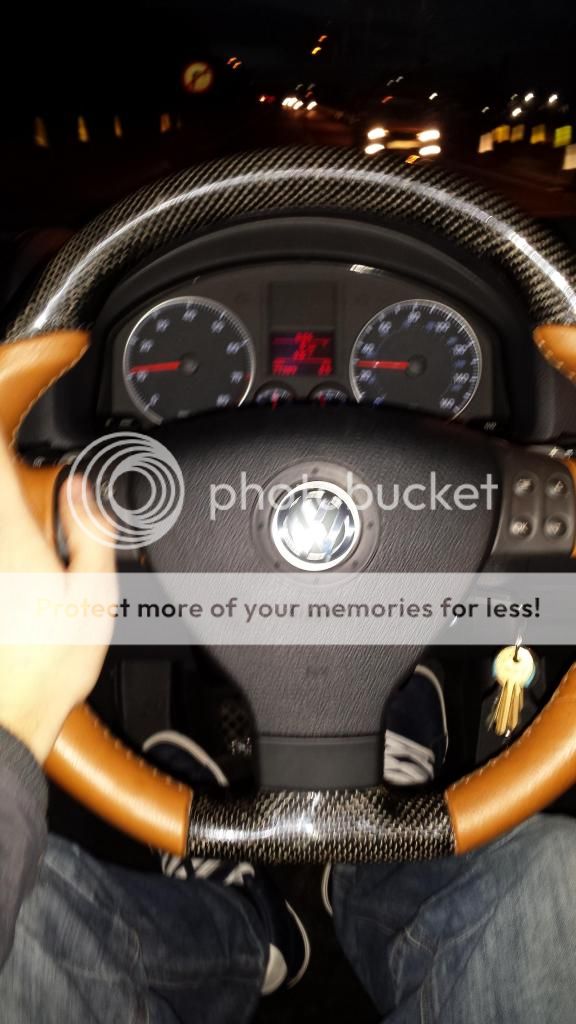 VW Golf Mk5 Rline steering wheel real carbon fiber