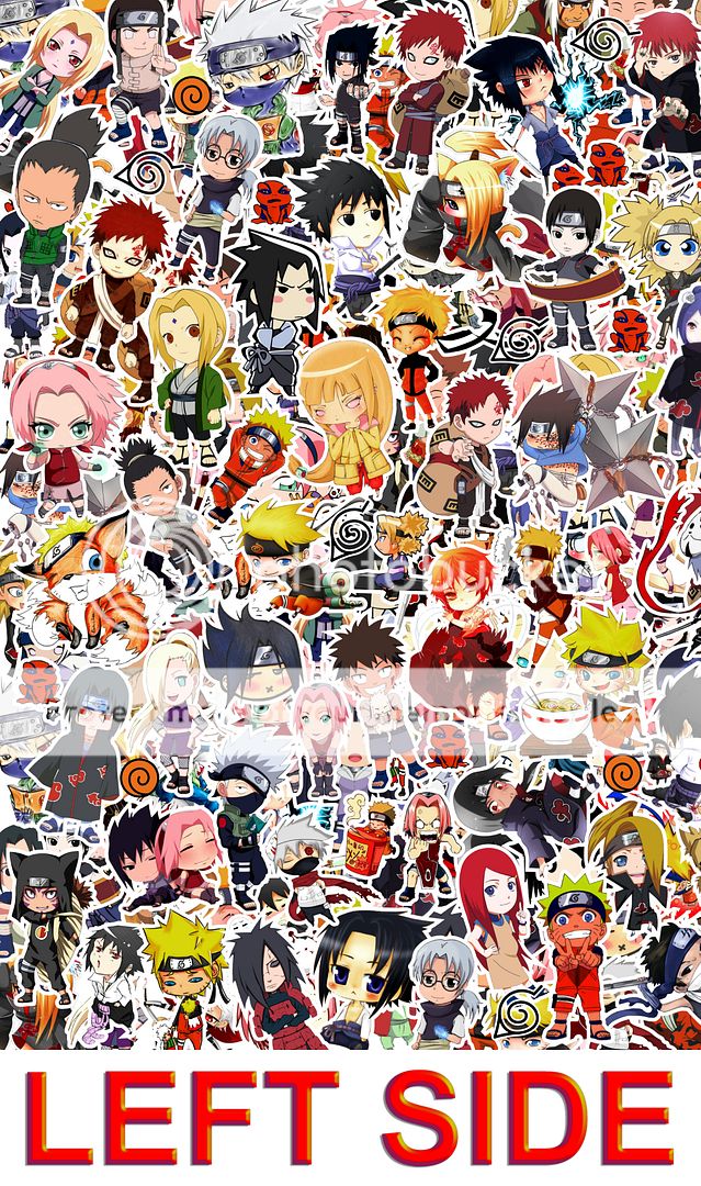3 STICKER BOMB CHIBI ANIME HONDA DECAL 15" x 30" EACH 3M GLOSS WRAP